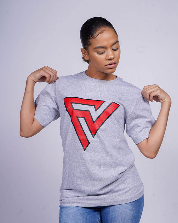 FVV OG T-Shirt - Grey/Red